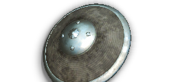 Shoulder Strapped Round Steppe Shield